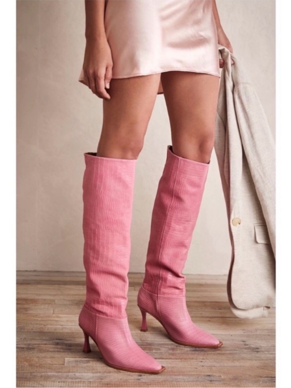 Barbie Pink Denim Boots